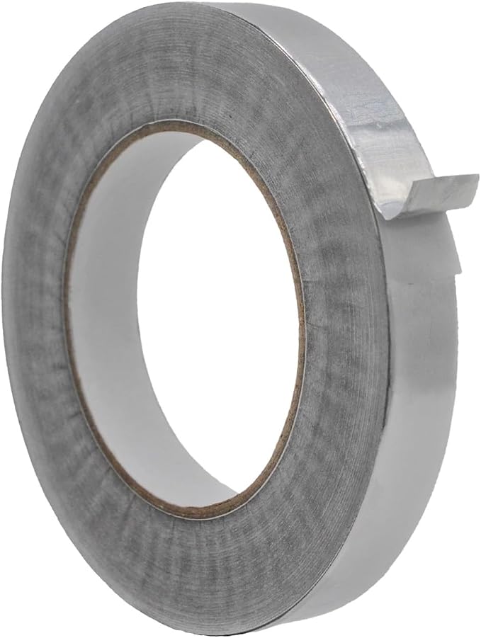 WOD Aluminum Foil Tape - 3/4 inch x 50 yd. Heat Shield Reflective Sealant Tape - Ideal for HVAC, Duct, Pipe, and Metal Insulation and Repair Home or Business Uses AFTR36