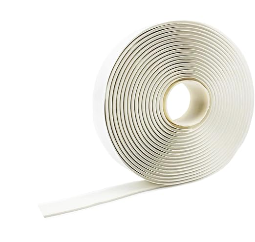 Amonk White Butyl Sealant Tape 16.4Ft Waterproof Sealing Tape for Repairing | Highlight Putty Tape RV Roof Sealing Tape Butyl Tape for Repair Window Glass Boat Sealing Roof Pipe Patching