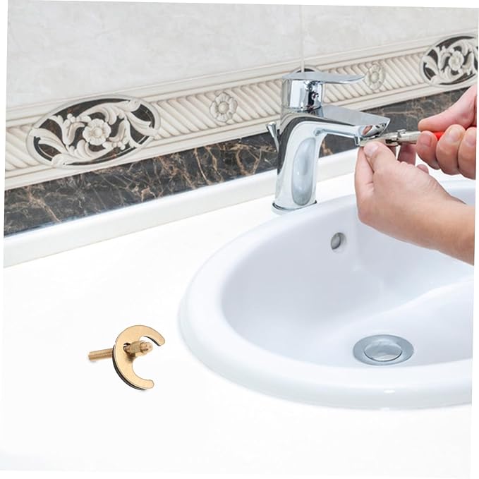 jojofuny 5sets Sturdy Faucet Nut for Kitchen Sink Installations Loosing Cap for Faucet Fixing Fitting Kit Easy Mounting