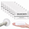 Pack of 8 Waterproof White Sealing Putty - Sealing Clay Sealant Mastic Duct Seal Repair Professional Strength Fast-Setting for Pipes, Wall Holes, Air Conditioning Hole, Drain Connection