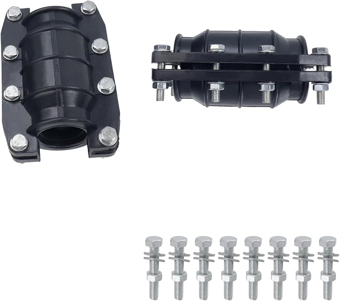 Coshar Water Pipe Repair Clamp 1-1/4 Inch Pipe Repair Kit for Pipes 32mm OD | Water Pipe Leak Repair Clamp, PE Pipes Leak Sealer for Pipes And Plumbing,Leak Stopper with Anti-Impact