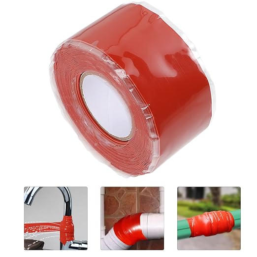 LIFKOME Waterproof PVC Pipe Repair Tape High-Pressure Self-Adhesive Leak Sealing Tape Flexible Duct for Plumbing and Home Use