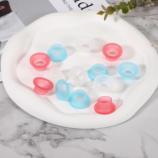 uxcell 30 Pcs Faucet Leak-Proof Sealing Gasket, Silicone Faucet Sealing Gasket, Universal Leak-Proof Silicone Plug for Pipe Plugs, Prevent Leaks in Pipe Systems, White
