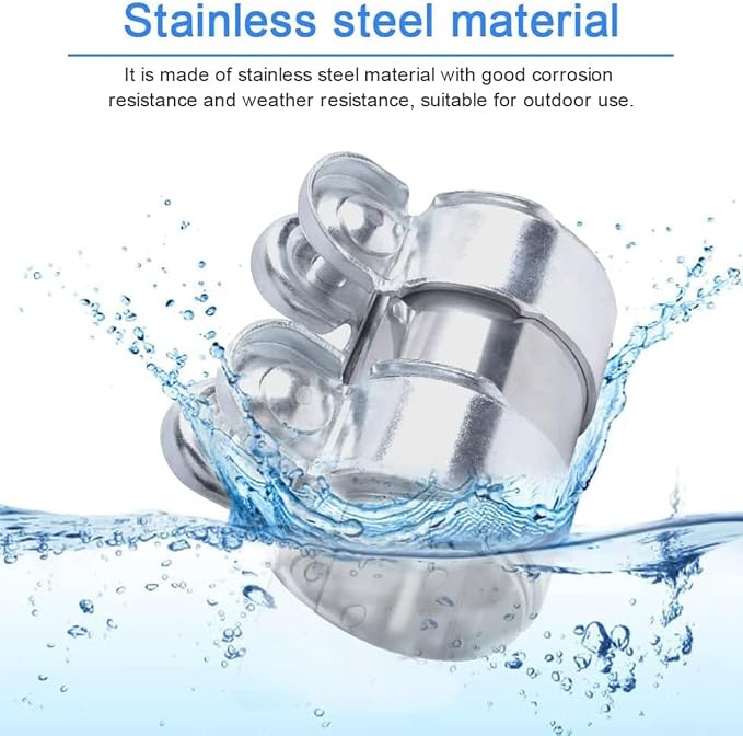 3.0 Inch Butt Joint Band Clamp Stainless Steel 3" Universal Joint Bolts Exhaust Seal Clamps Sleeve Coupler(Clamp Assembly)