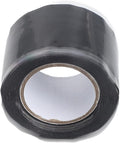 Self-Fusing Silicone Tape for Pipe Repair, 1.5M x 2.5cm Waterproof Sealant for Plumbers and Electricians, Fixes Leaks in Hoses Cables and Electrical Connections Without, Black(green)