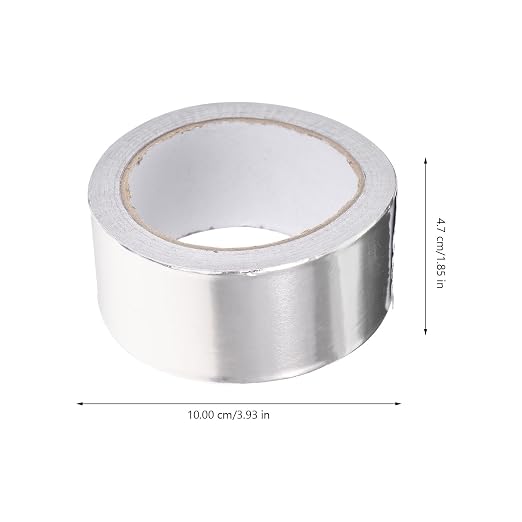 High Temperature Leak Stop Tape 20m Roll, Waterproof Plumbing Hose Repair Tape Thickened Aluminum Foil, Heat Resistant Sealing Strip for Pipes and Outdoor Water Leak Fixing