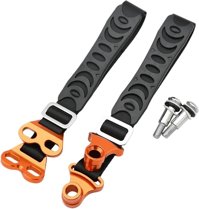Motorcycle Front Rear Rescue Strap Sling Pull Belt for EXC SX Off Road Bike(Orange,Front)