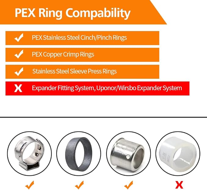 6 Pack 3/4" × 1/2" Brass PEX Elbow Fittings | for PEX Pipe in Plumbing Jobs