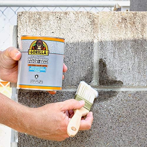 Gorilla Waterproof Patch & Seal Liquid Rubber Sealant, Crystal Clear, 32oz (Bulk Pack of 4)