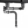 Flexible Double Kitchen Sink Drain Kit, 1-1/2 in Replacement P-Trap