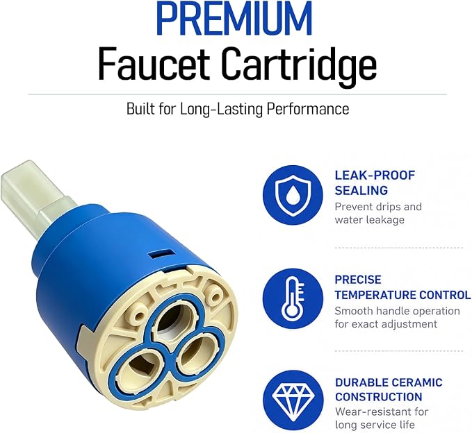 N35DW 35mm Ceramic Faucet Cartridge,For Kraus Faucet Replacement Parts