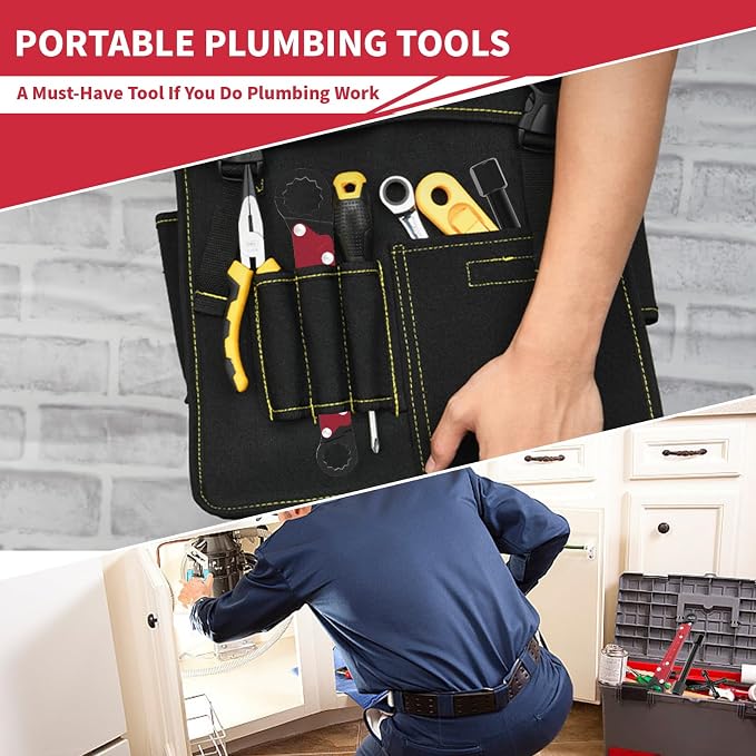 Angle Stop Wrench Kit, 3-Piece Plumbing Tool Set with Compression Sleeve Puller & 4-Way Sillcock Key, 15/16" & 5/8" Plumber Wrench for 3/8" & 1/2" Angle Stop Valves, Tight Spaces
