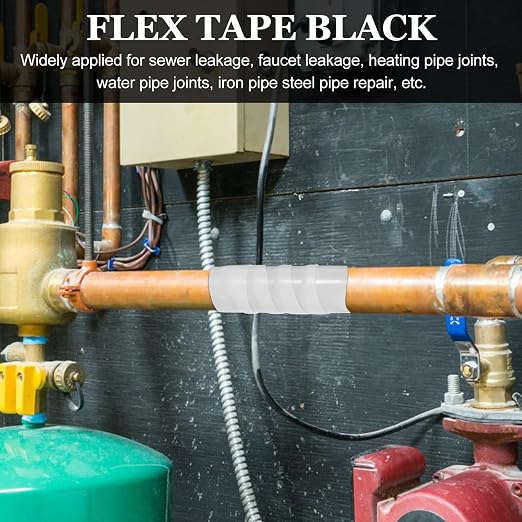 Waterproof Seal Tape for Pipe Leak Repair Silicone Rubber White