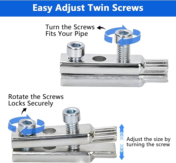 Basin Wrench & Broken Pipe Extractor Tool Set, Plumber Tool for Tight Space