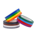 WOD VTC365 Rainbow Pack Vinyl Pinstriping Tape, 3/8 inch x 36 yds. (Pack of 12) for School Gym Marking Floor, Crafting, & Stripping Arcade1Up, Vehicles and More