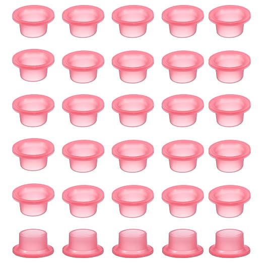 uxcell 30 Pcs Faucet Leak-Proof Sealing Gasket, Silicone Faucet Sealing Gasket, Universal Leak-Proof Silicone Plug for Pipe Plugs, Prevent Leaks in Pipe Systems, Red