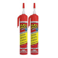 Flex Caulk, Waterproof & Weatherproof Hybrid Polymer Sealant, Strong, Paintable, Indoor, Outdoor, Bath, Shower, Sink, Window, Baseboards, Door, RV, Roof, Wood, Auto & Marine, Clear, 6.6 oz, 2-Pack