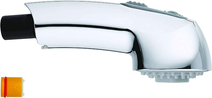 Pull-Out Spray Wand Fits Grohe Pull Out Faucets, Compatible with Grohe Part 46312IE0/46298IE0, Chrome, Easy Install with O-Rings, Saves 70% vs OEM