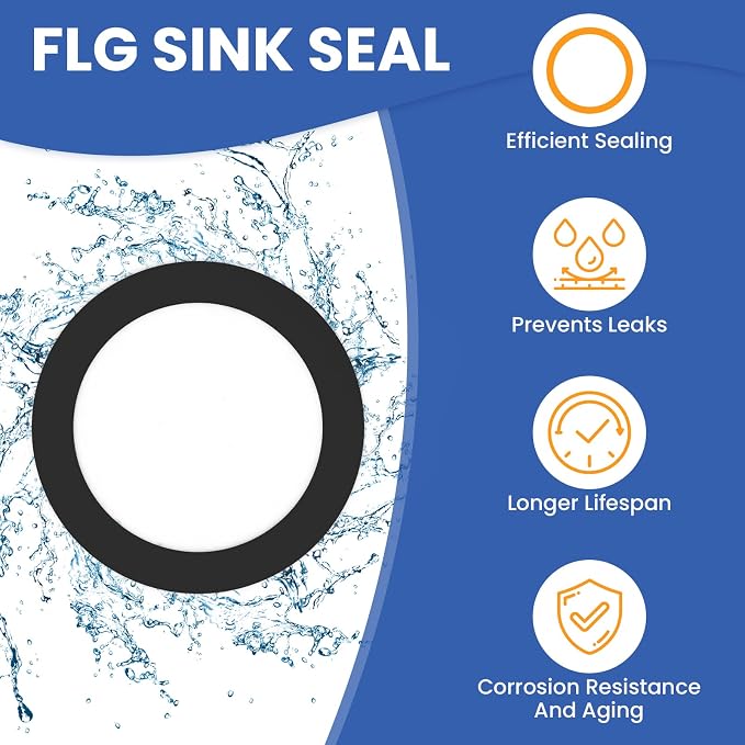 2 Pcs Kitchen Sink Drain Garbage Disposal Gasket