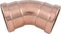 SharkBite 3 x 3 Inch 45 Degree Elbow, Copper Press Plumbing Fitting, UPR0579