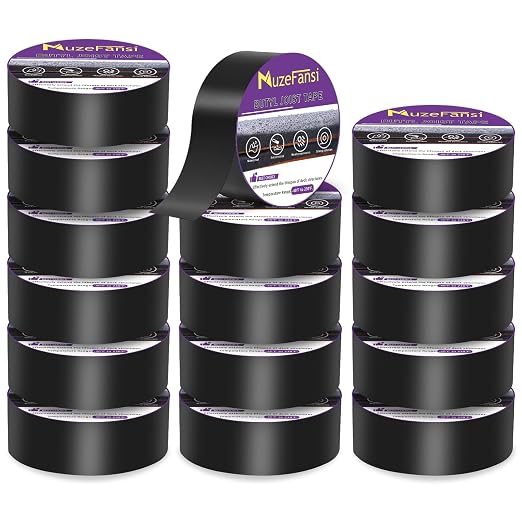 Joist Tape for Decking 16Pack, Weather-Resistant Deck Joist Tape 2 inch, Waterproof and Anti-Corrosion Joists Deck Tape,Self-Adhesive Flashing Joists Tape for Wood Decks Beams Roof