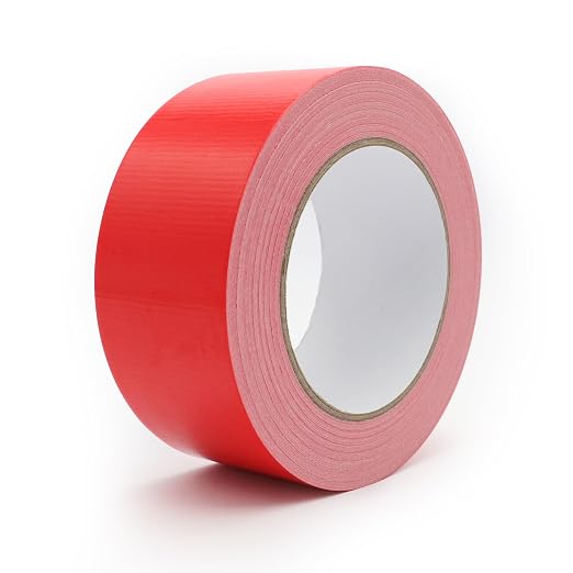 Heavy Duty Duct Tape 2 Inch X 33 Yards, 8.5 Mil Thickness, Multi Purpose Red Duct Tape, No Residue, Waterproof and Tear by Hand - for Repairs, Industrial, Professional Use
