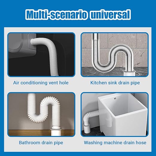8 Pack Waterproof Duct Seal Putty for Drain & Wall Holes - | Quick Mending Sealing Clay for Air Conditioning Hole Repair. Easy to Mold, Stays Soft. Ideal for Plumbing & HVAC (White)