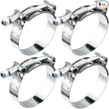 EVIL ENERGY 2.75 Inch T-Bolt Hose Clamps, Stainless Steel 304 Turbo Intake Clamps, 71-78mm Adjustable Range for 2-3/4" Hose ID, Intercooler Radiator Pipe Clamps for Silicone Coolant Hoses, 4PCS