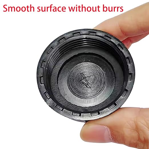Qrity 2 Pack PVC Pipe End Cap Waste Processor Blanking Caps, Female Thread 39mm End Cap, Pipe Fitting Cap for Drain Pipe