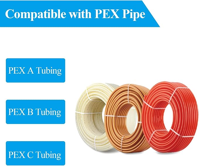 WiseWater 60 Pcs Pex Fittings, 3/4 inch T PEX Tee(20PCS) & 90 Degree Elbow & Straight Coupling, Brass Barb Crimp Pipe Fitting for Pex Pipe(Pack of 60), UPC Certified