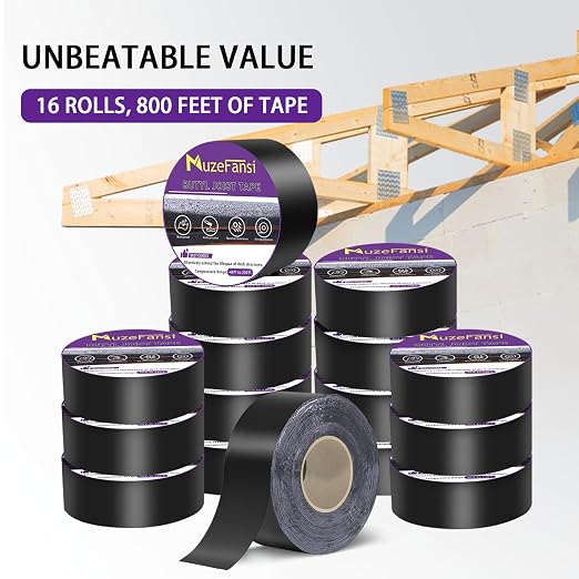 Joist Tape for Decking 16Pack, Weather-Resistant Deck Joist Tape 2 inch, Waterproof and Anti-Corrosion Joists Deck Tape,Self-Adhesive Flashing Joists Tape for Wood Decks Beams Roof