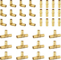 36 Pack Foskan 3/4 Inch PEX Barb Crimp Fittings Set | 12 Pieces Each:Elbow Coupling Tee,For Pex Plumbing Tubing