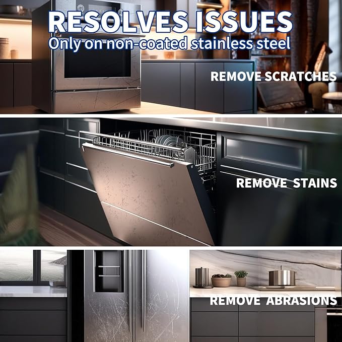 Stainless Steel Scratch Remover Kit for Sinks & Appliances