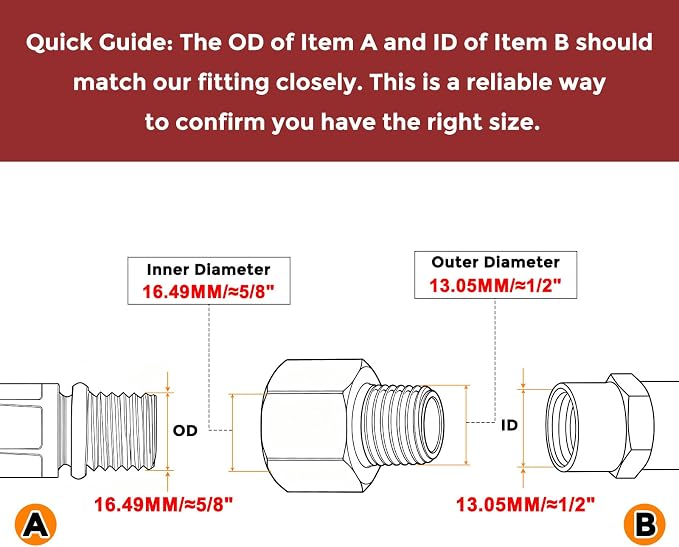Pack of 2,3/8" NPT FeMale to 1/4" NPT Male Solid Brass Pipe Fittings | Thread Adapter W/ Sealing Tape, Brass Pipe Extension Connectors for Bathroom Remodeling, Tool Extensions