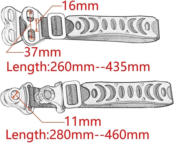 Motorcycle Front Rear Rescue Strap Sling Pull Belt for EXC SX Off Road Bike(Orange,Front)