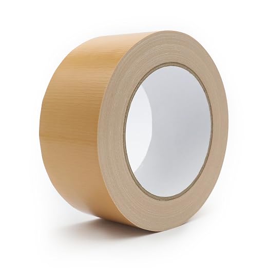 Heavy Duty Duct Tape 2 Inch X 33 Yards, 8.5 Mil Thickness, Multi Purpose Brown Duct Tape, No Residue, Waterproof and Tear by Hand - for Repairs, Industrial, Professional Use