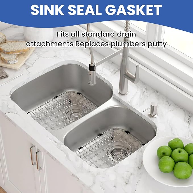 2 Pcs Kitchen Sink Drain Garbage Disposal Gasket