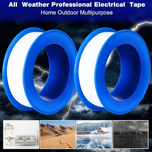 Pushglossy 300 Rolls PTFE Tape 1/2 x 520 Inches Plumbers Tape, White | Thread Seal Tape, Waterproof Sealant Ideal Plumbers, Leak-proof Shower Head Threads, Water Line Connection Repairs