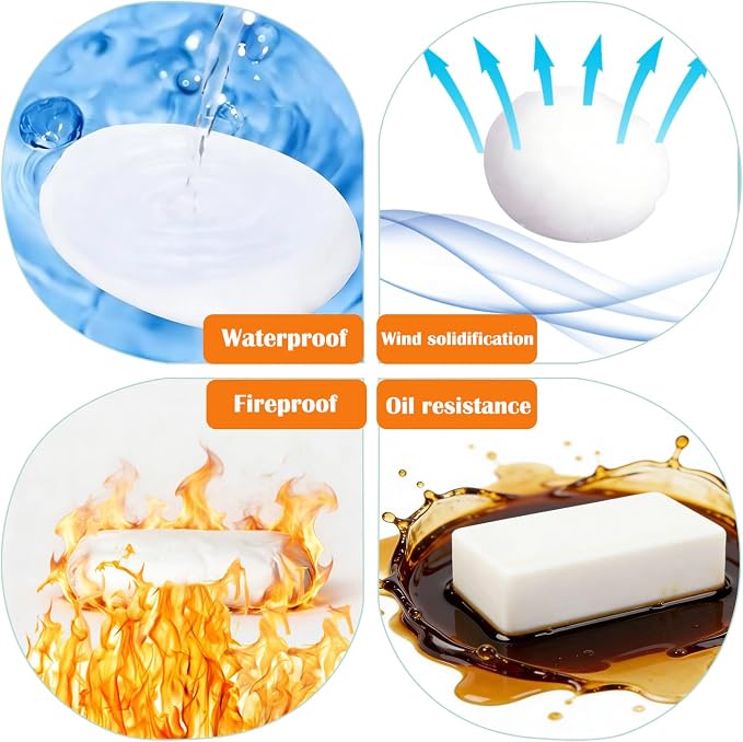 Palmhill 3 Pack Waterproof Sealant Mastic, Wall Hole Filler Putty For Walls | Sealant Clay Quick Mending Mud Duct Seal For Wall Hole Repair, Air Conditioning And Drainage Pipes Quick And Easy Solution