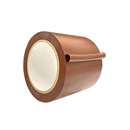 WOD VTC365 Brown Vinyl Pinstriping Tape, 4 inch x 36 yds. for School Gym Marking Floor, Crafting, & Stripping Arcade1Up, Vehicles and More