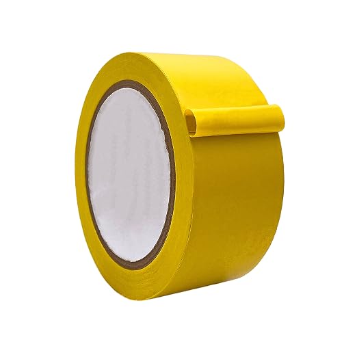 WOD VTC365 Yellow Vinyl Pinstriping Tape, 2 inch x 36 yds. for School Gym Marking Floor, Crafting, & Stripping Arcade1Up, Vehicles and More