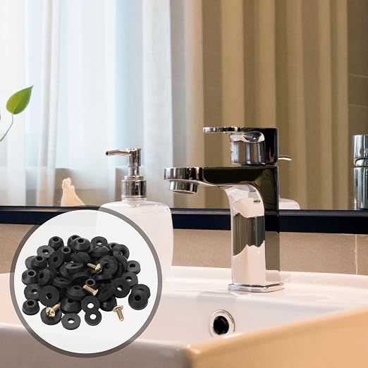 Outdoor Faucet Repair Kit Flat Beveled Rubber Washers (58 Pack)