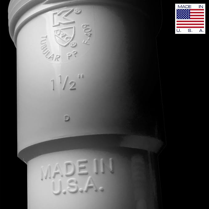 Keeney 400WK 1.25-in. x 1.5-in. Plastic P-Trap with Reducing Washer, White, 1-1/2-Inch or 1-1/4-Inch by 1-1/2-Inch (Pack of 4)