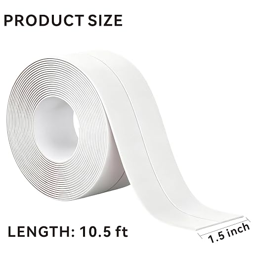 White Butyl Caulk Tape, Self Adhesive Peel and Stick Caulk Strip, Waterproof Caulking Sealant Tape for Bathroom, Kitchen, Bathtub, RV Window Glazing, Roof Leak Repair, Sealer Edge Protector Trim