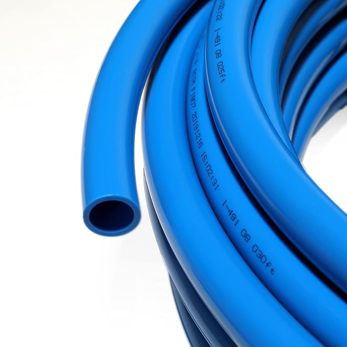 EFIELD 2 Rolls x 100 ft (200 Ft) 1/2 Inch Pex-b Pipe/Tubing | 30 Pcs 1/2-inch Barb Crimp Brass Fittings, 100 Pcs Copper Crimp Rings, Pipe Cutter(PIPE-B026)