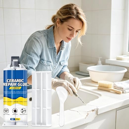 Tile Repair Kit for Cracks Strong Waterproof Quick-Drying Agent Glue