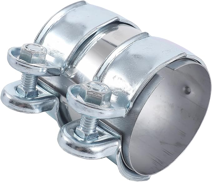 3.0 Inch Butt Joint Band Clamp Stainless Steel 3" Universal Joint Bolts Exhaust Seal Clamps Sleeve Coupler(Clamp Assembly)