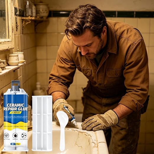 Tile Repair Kit for Cracks Strong Waterproof Quick-Drying Agent Glue