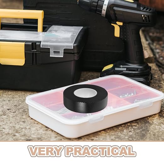 KICHOUSE 2 Rolls Waterproof Butyl Rubber Insulation Tape 2.5mm X 4m Self-Adhesive Electrical Tape for High Voltage 10kv Outdoor Pipe Leak Repair and Submersible Water Pump Sealing