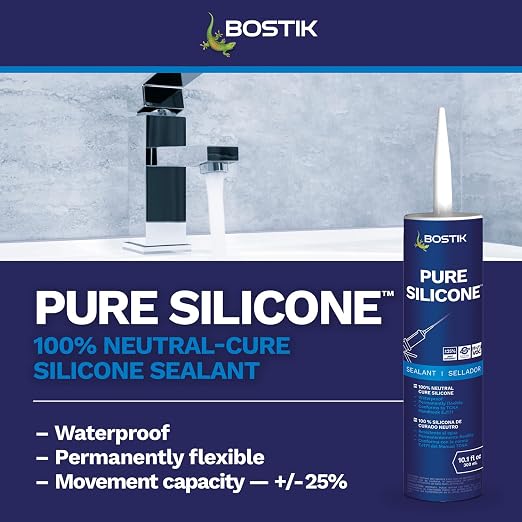 BOSTIK Pure Silicone Hemp 10.1oz Silicone Caulk & Sealant - 1 Cartridge
